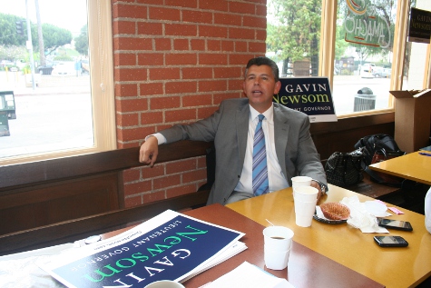 Abel Maldonado at Gavin Newsom Rally